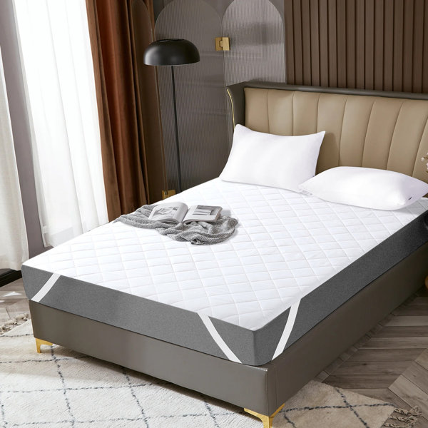 White Noise Hypoallergenic Anti Allergic Fitted Quilted Mattress Skirt